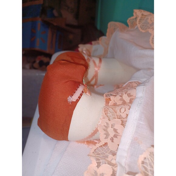 24' HandMade Beautiful Cloth Bunny Rabbit in lace dress pantaloons & shoes ! - Picture 7 of 13